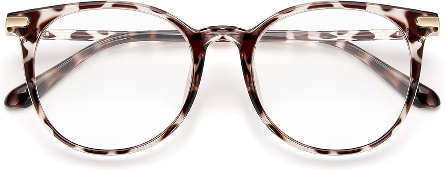 Gaoye Blue Light Blocking Glasses, Retro Round Eyewear Frame Anti Eyestrain Computer Glasses for ... | Amazon (US)