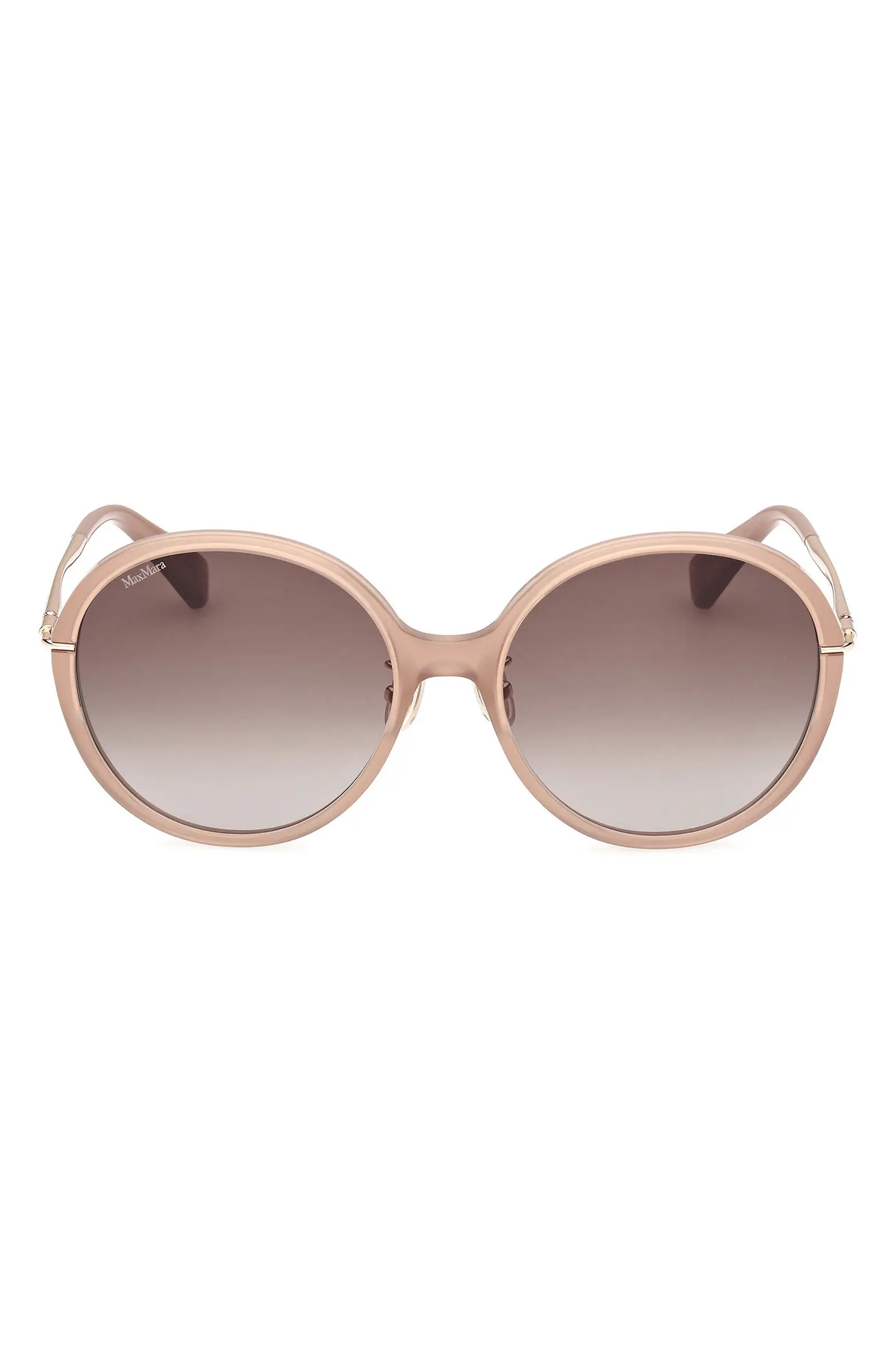Max Mara 58mm Round Sunglasses | Nordstrom | Nordstrom