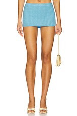 Frankies Bikinis Marialla Cable Knit Skort in Blue Vanilla from Revolve.com | Revolve Clothing (Global)