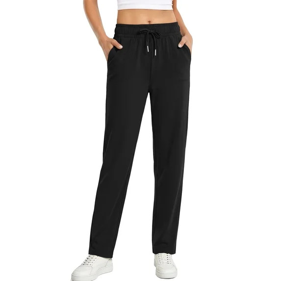 Fantaslook Womens Pants Stretch Knit Casual Lounge Pants Drawstring Athletic Work Pants with Pock... | Walmart (US)