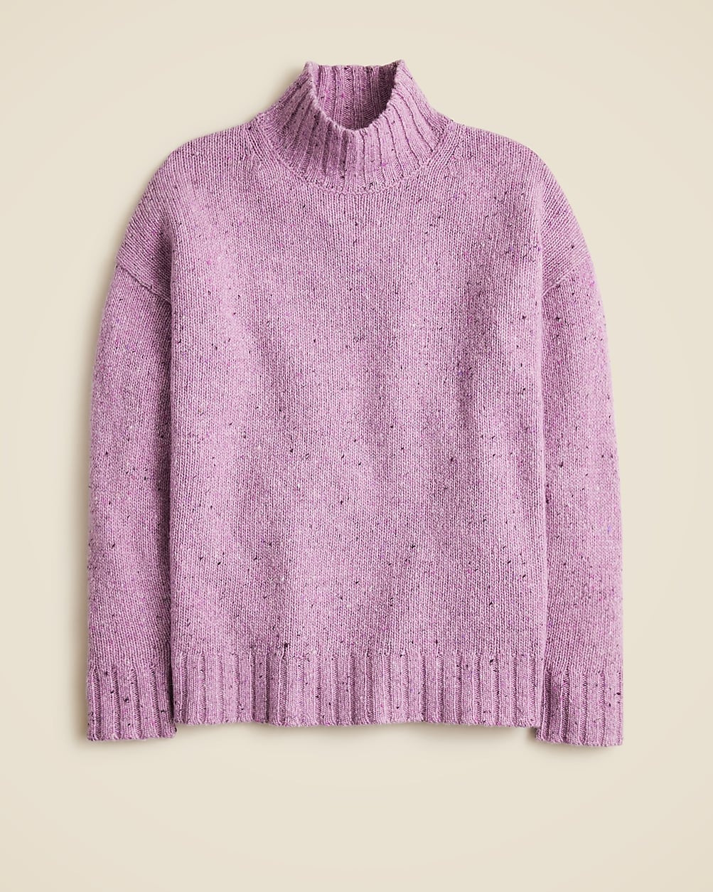 Relaxed turtleneck sweater in donegal wool blend | J. Crew US