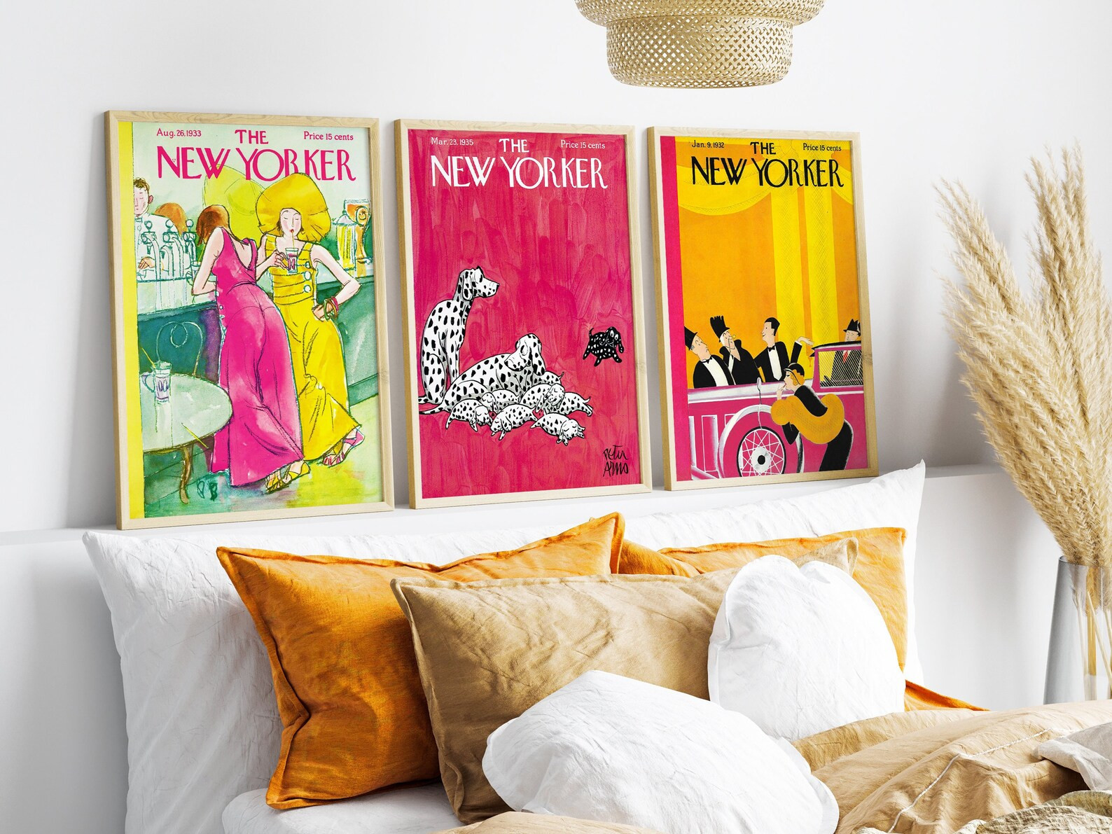 Set of 3  New Yorker Fashion Wall Art Art Deco Wall Art Bar - Etsy | Etsy (US)