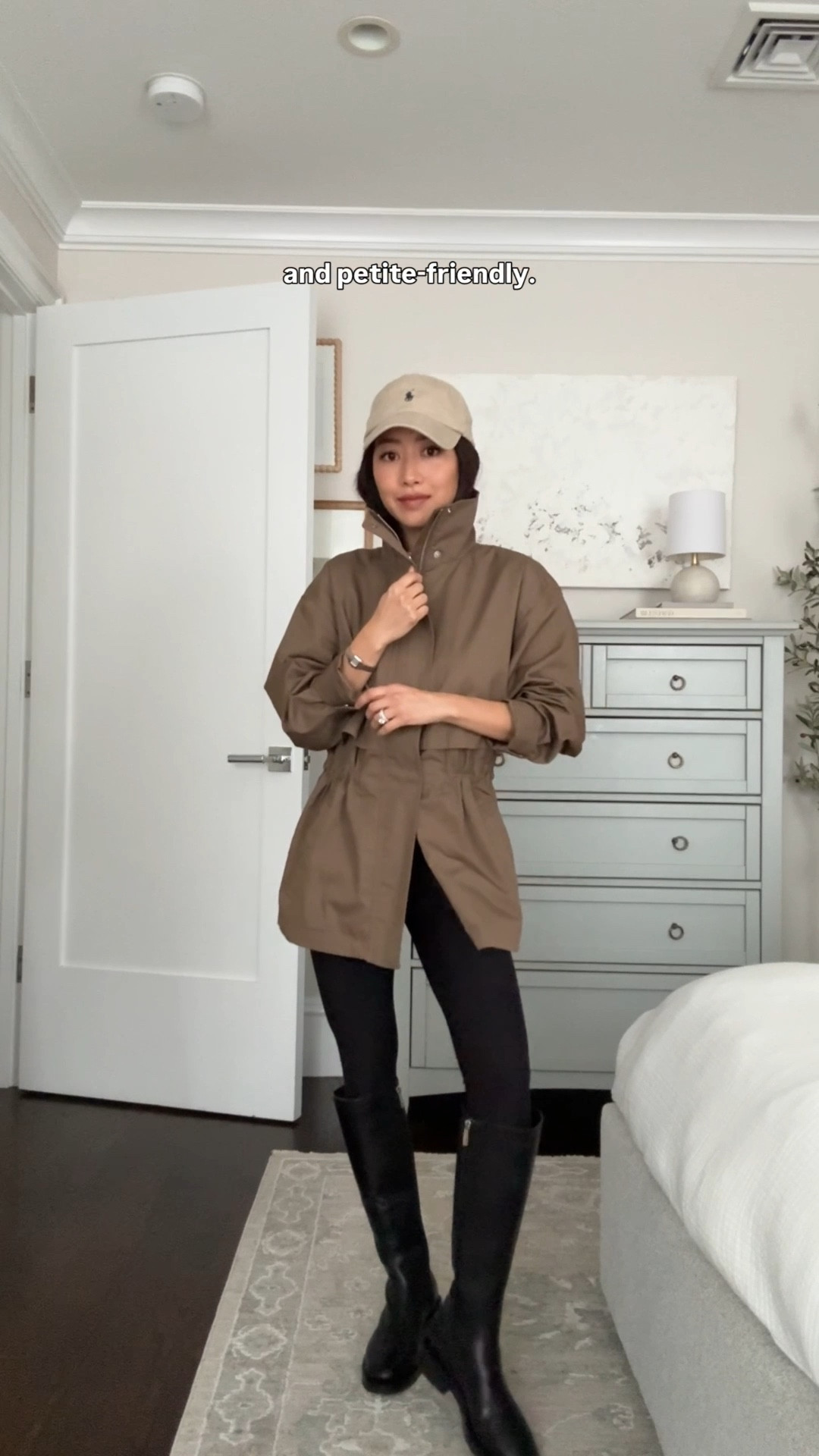 Making leggings chic

The top layers:
• Aritzia cinch utility jacket 2XS also linked similar

• loft oversized blazer 00 Petite nice fabric loose fit

• Oak Fort trench coat XXs runs big

• nordstorm longer sweater XXs 

Base outfit:
• Abercrombie leggings xs short, I size up on most leggings so it’s not too snug.

• Aritzia white cotton tee 2XS, slightly boxier structured shape yet is super soft and not see thru

• Aritzia large silk scarf

• Tony Bianco Torres boot 5.5, I took my bigger half size as a 5 was very narrow in the calf. petite friendly boot that comes below my knees.

• Polo hat

• Heaven Mayhem earrings 

• Madewell loafers 5
• Madewell ballet flats 5
• New Balance 9060 sneakers kids size 4, fits like a women’s 6 with Aritzia socks

Easy mom outfit, petite friendly knee high boots, transitional spring outfit

#ltkpetite #ltkmomlife #ltkootd

#LTKPetite #LTKmomlife #LTKgrwm