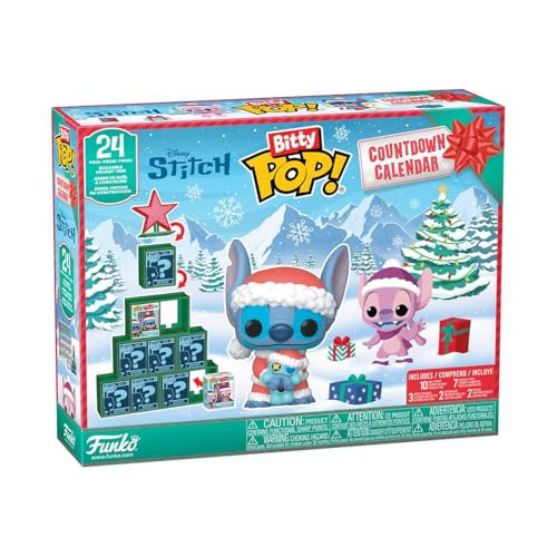 Funko Pop! Bitty Countdown Calendar: Stitch Holiday - 24 Days of Surprises - Collectible Vinyl Mini Figures - Mystery Box - Gift Idea - Holiday Present for Kids - Christmas or Birthday Countdown | Amazon (US)