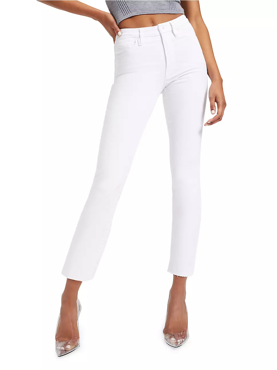 Good Straight-Leg Raw Jeans | Saks Fifth Avenue