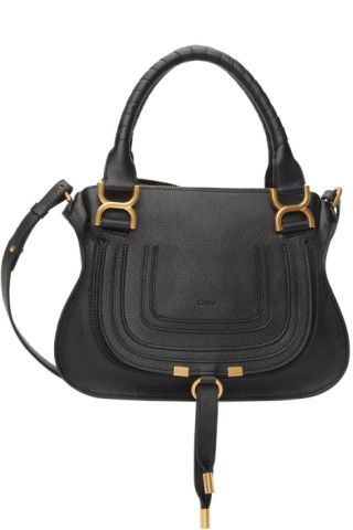 Black Small Marcie Shoulder Bag | SSENSE