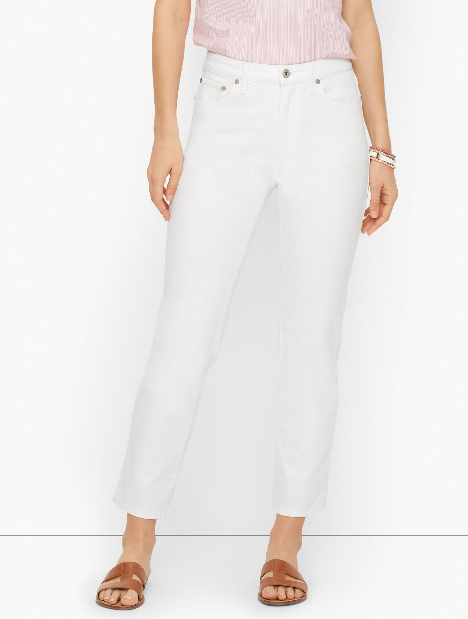 Modern Ankle Jeans - White | Talbots