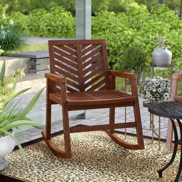 Diboll Outdoor Chevron Rocking Chair | Wayfair North America