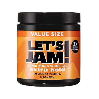 Let's Jam! Conditioning & Shine Extra Hold Styling Hair Gel - 14oz: Textured Frizzy Curly Hair, Aluminum-Free | Target