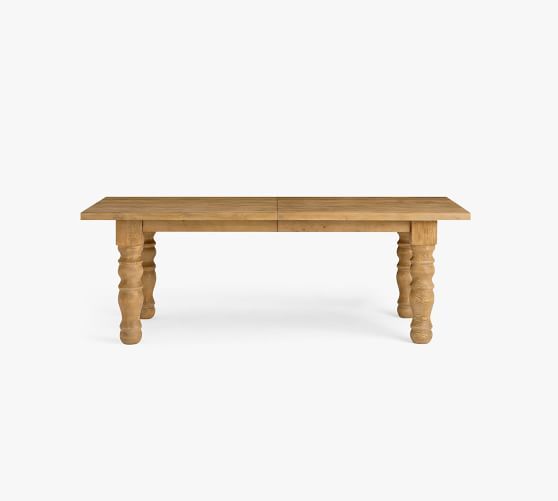 Heritage Farmhouse Turned Leg Extending Dining Table | Pottery Barn (US)