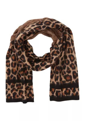 Michael Kors 	  Brushed Three Color Leopard Scarf | Belk