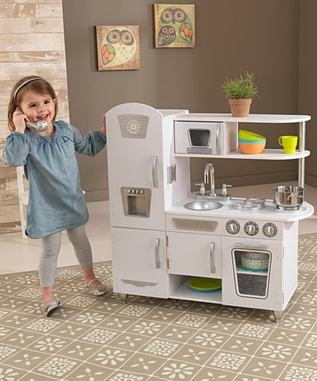 White Vintage Play Kitchen Set | Zulily