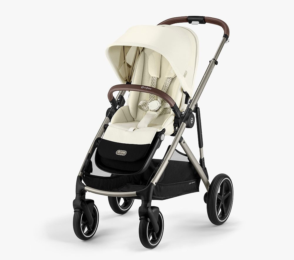 Cybex Gazelle S 2 Stroller Taupe Frame with Seashell Beige Seat | Pottery Barn Kids