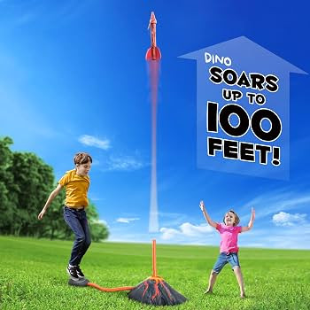 MindSprout Dino Blasters, Rocket Launcher for Kids - Launch up to 100 ft. Birthday Gift, for Boys... | Amazon (US)