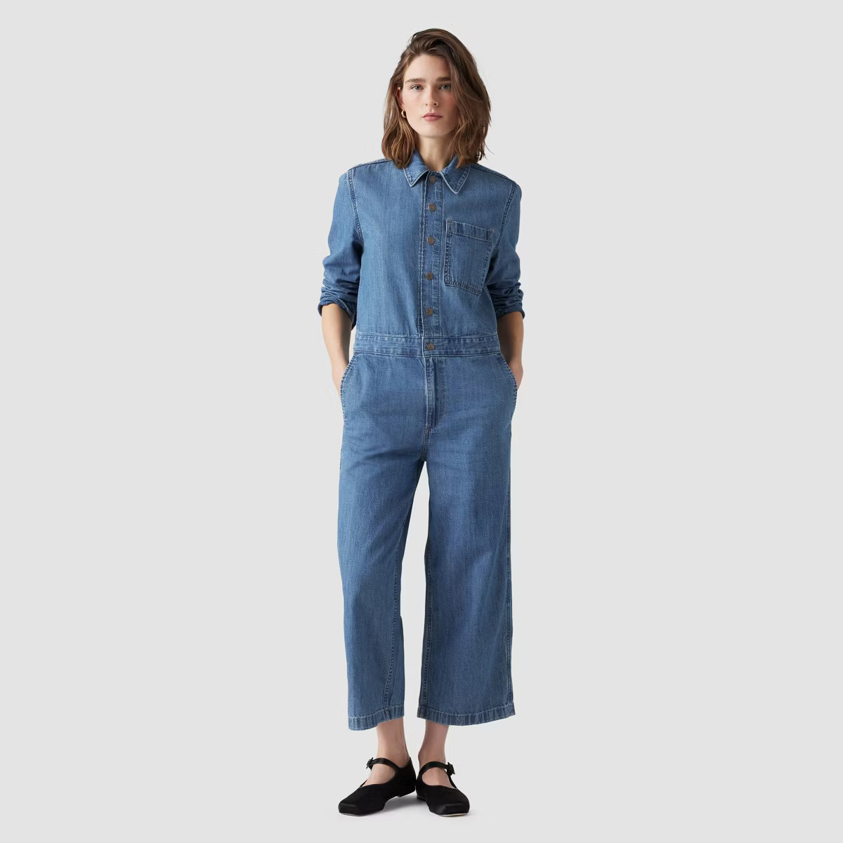 Levi's® Women's Long Sleeve Heritage Jumpsuit - Playdate | Target