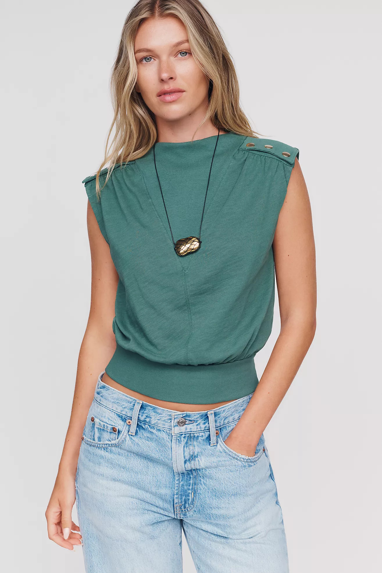 Nation Los Angeles Tillie 100% Cotton Muscle Tank | Anthropologie (US)