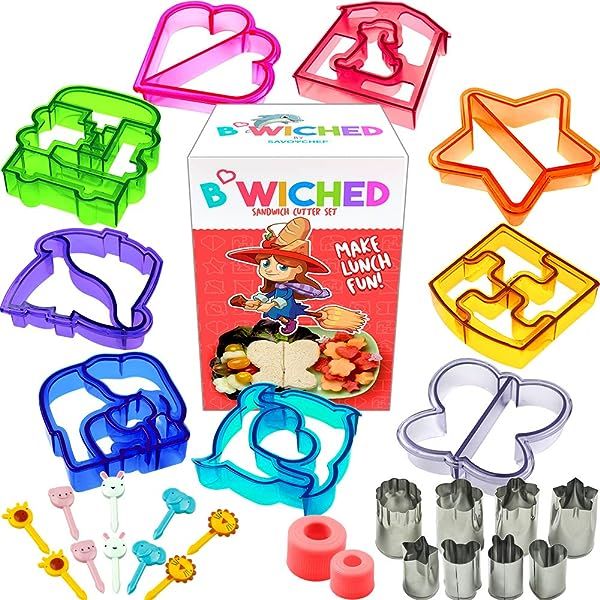 Sandwich Cutters for Kids - Great for Toddler Lunch Box and Containers - Bento Box Accessories and U | Amazon (US)