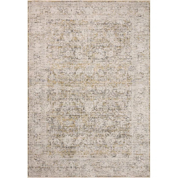 Amber Lewis x Loloi Alie Gold / Beige Area Rug | Wayfair North America
