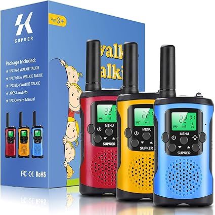 Walkie Talkies for Kids 3Pack, 22 Channels 2 Way Radio Toy, Kids Talks Toy for 3-12 Year Old Boys... | Amazon (US)