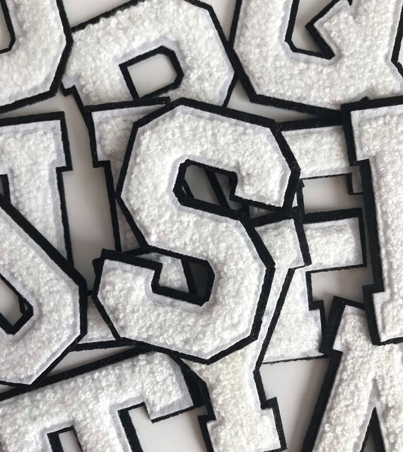 NEW 3.1 Inch Chenille Letter  White Chenille Letter  - Etsy | Etsy (US)