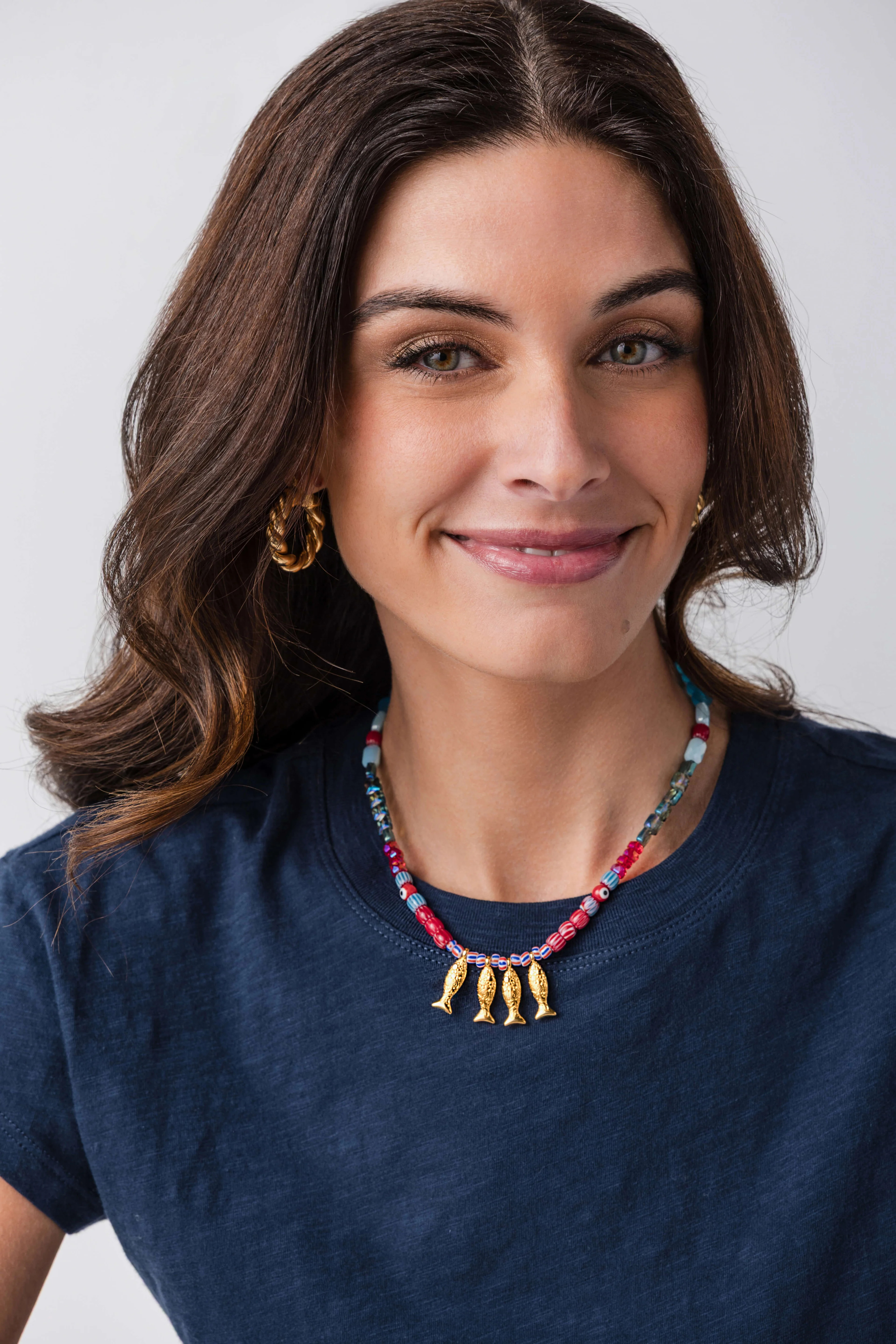 Beaded Fish Necklace | Social Threads