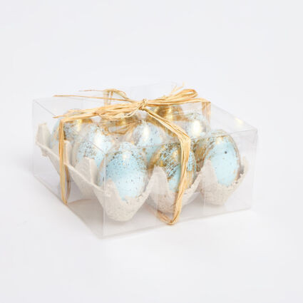 Multicolour Foil Egg Box Decoration 7x15cm | TK Maxx