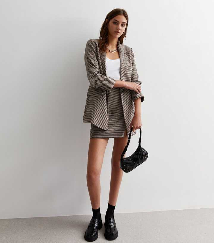 Brown Heritage Check Button Up Blazer
						
						Add to Saved Items
						Remove from Saved Ite... | New Look (UK)