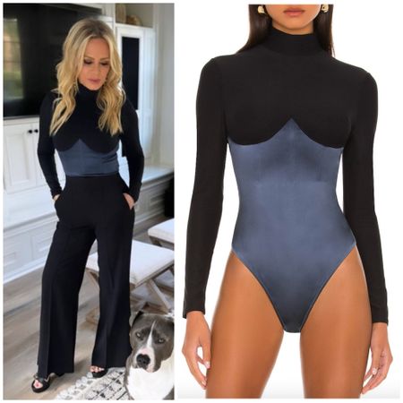 Tamra Judge’s Black and Blue Bodysuit 📸 = @tamrajudge