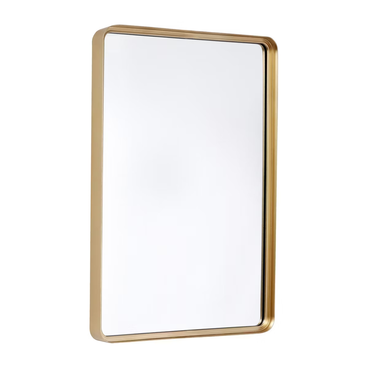 Flash Furniture Janinne 20"x30" Rectangle Gold Metal Deep Framed Wall Mirror - Large Accent Mirro... | Target