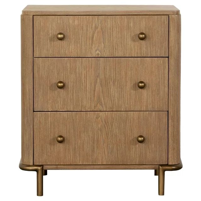 Arini 3-drawer Nightstand with Dual USB Ports Sand Wash | Walmart (US)