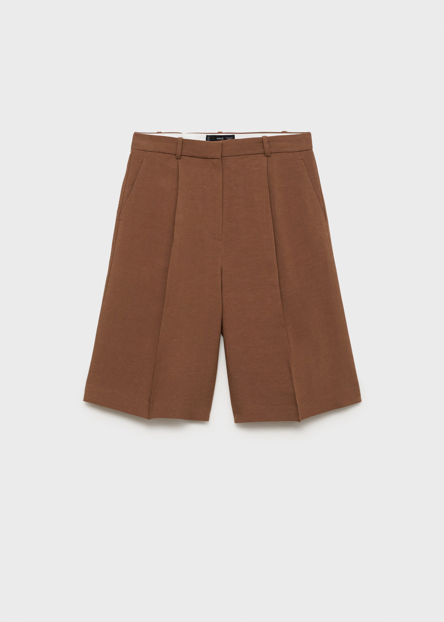 Linen blend suit bermuda shorts - Women | MANGO Netherlands | Mango EU