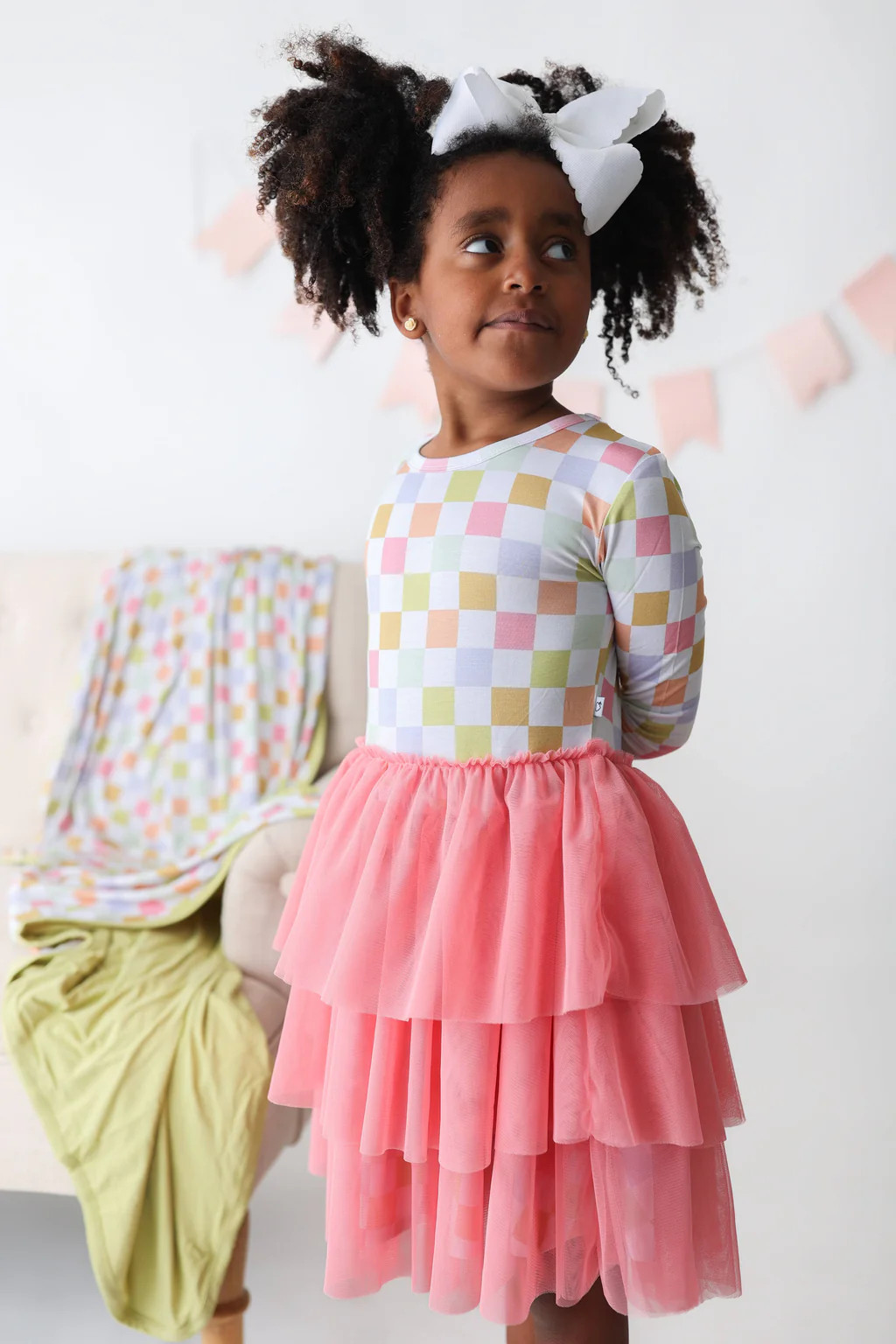 LUCKY CHARM CHECKS DREAM TUTU DRESS | Dream Big Little Co.