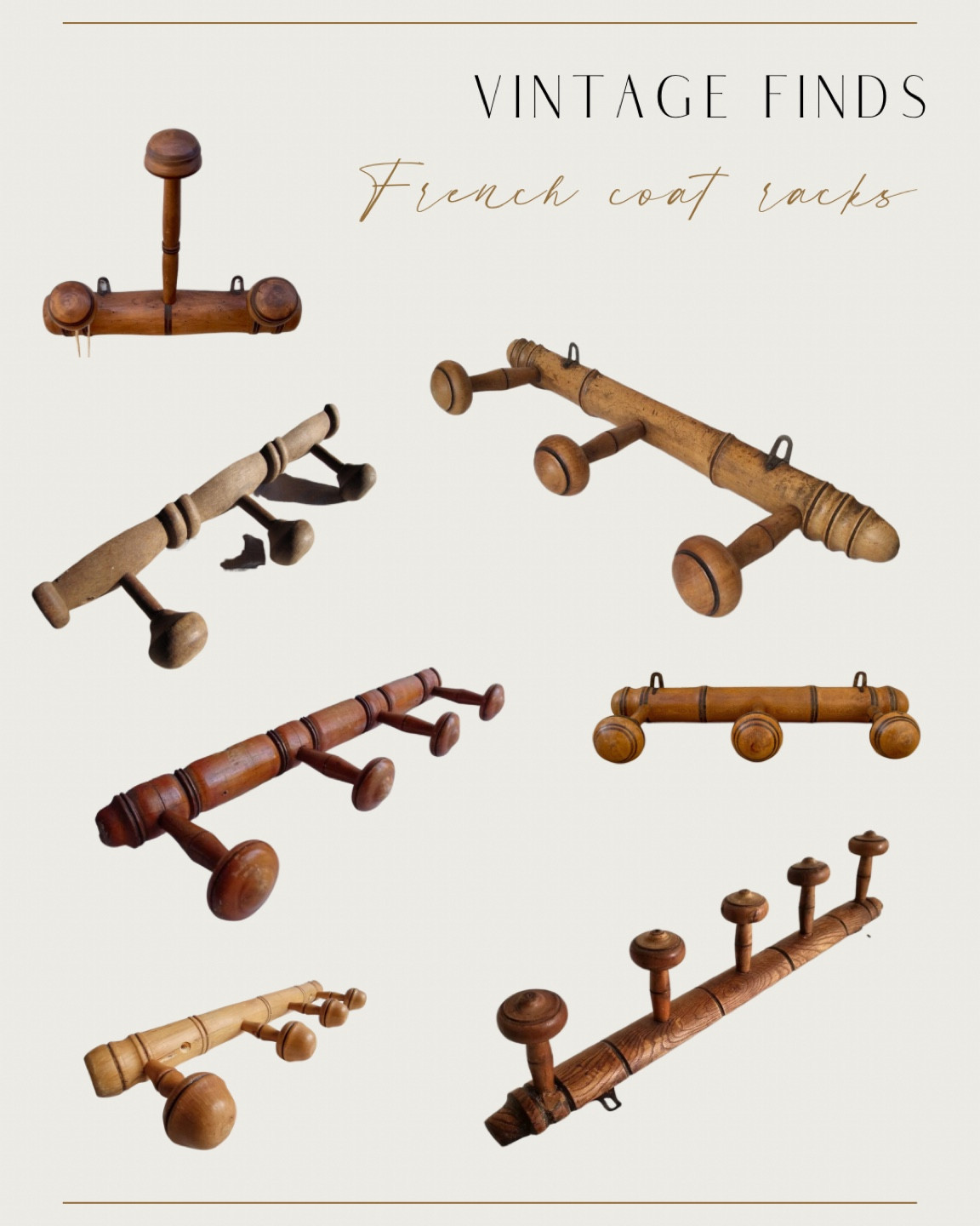 Vintage French coat racks. Vintage contract.



#LTKhome
