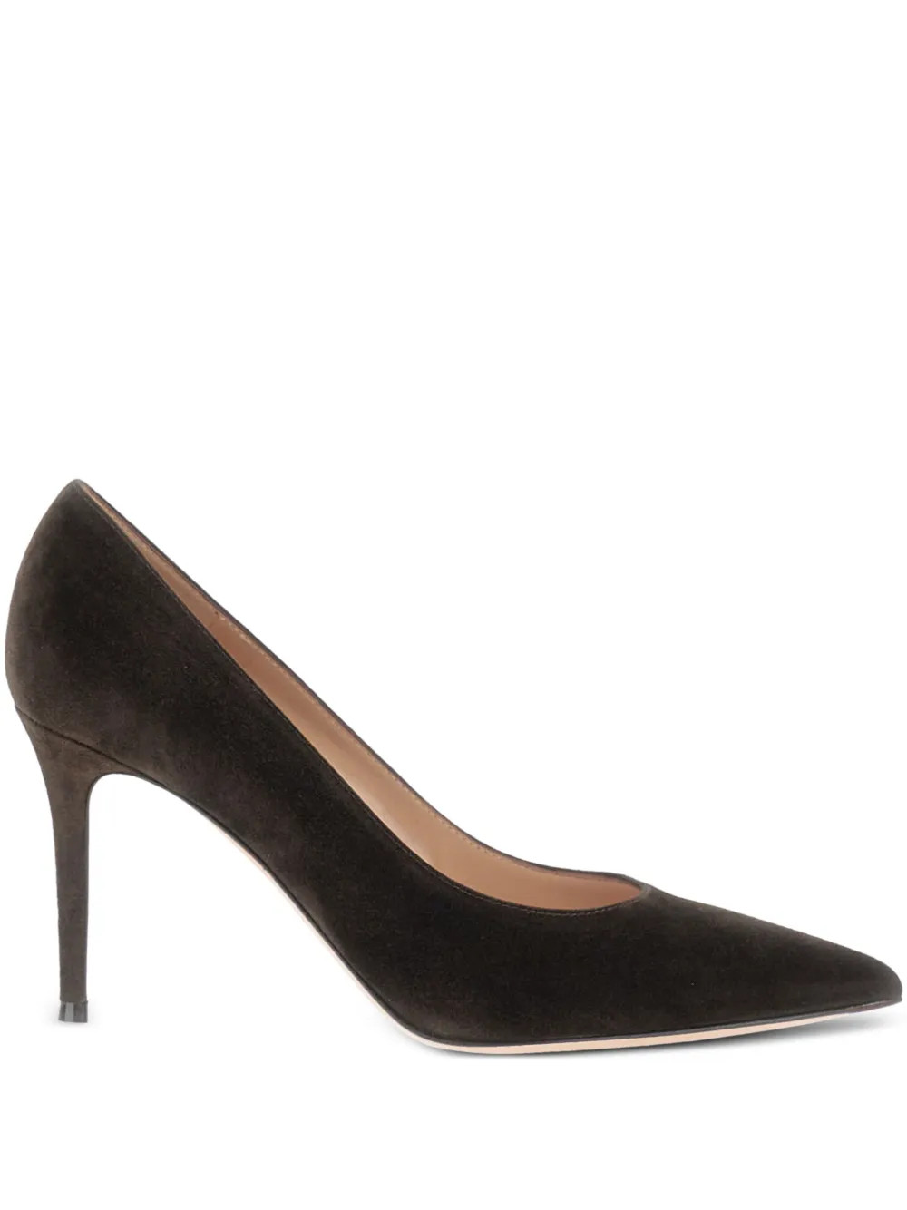 Gianvito Rossi Gianvito 85mm Suede Pumps | Brown | FARFETCH | Farfetch Global