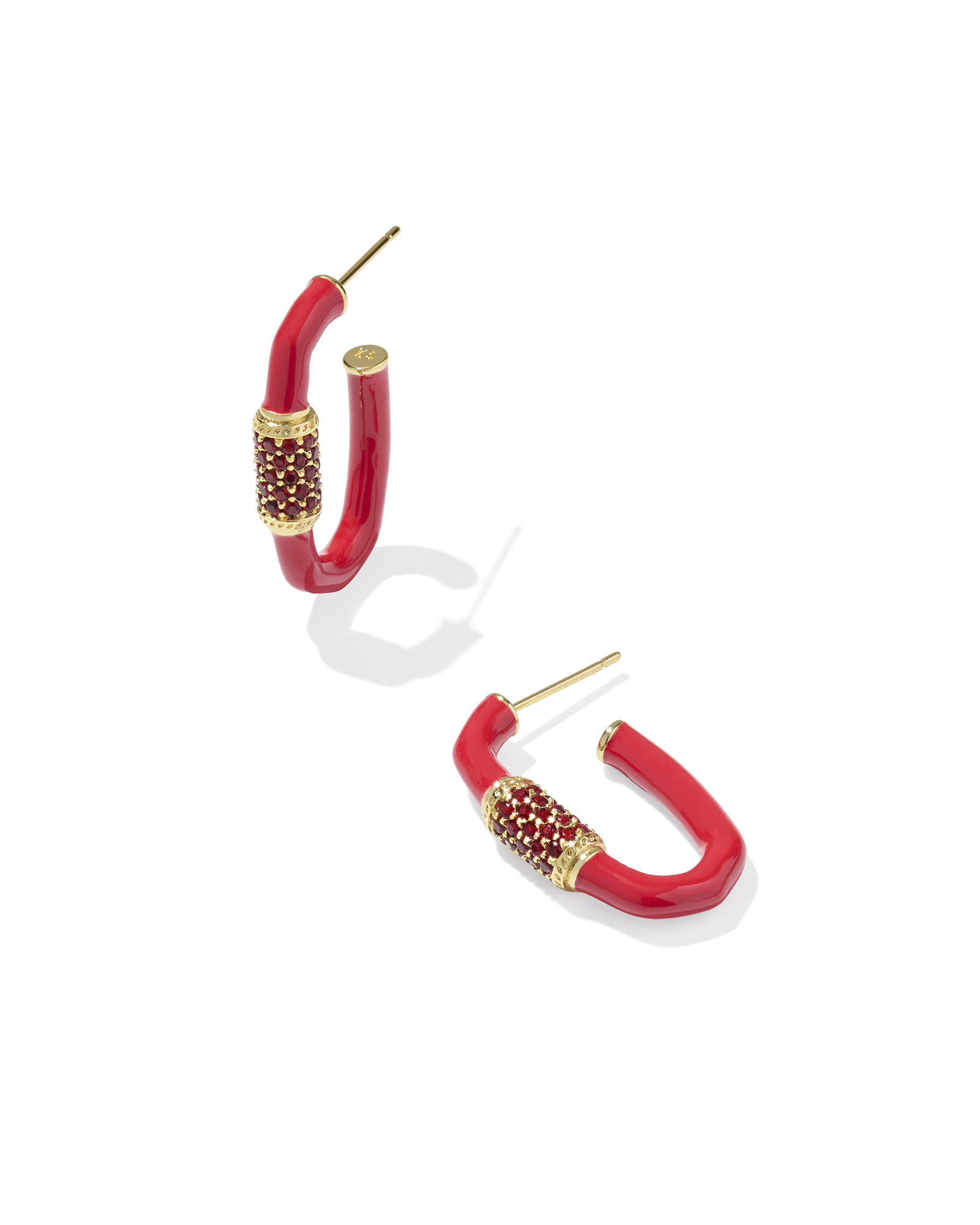 Emery Gold Enamel Hoop Earrings | Kendra Scott