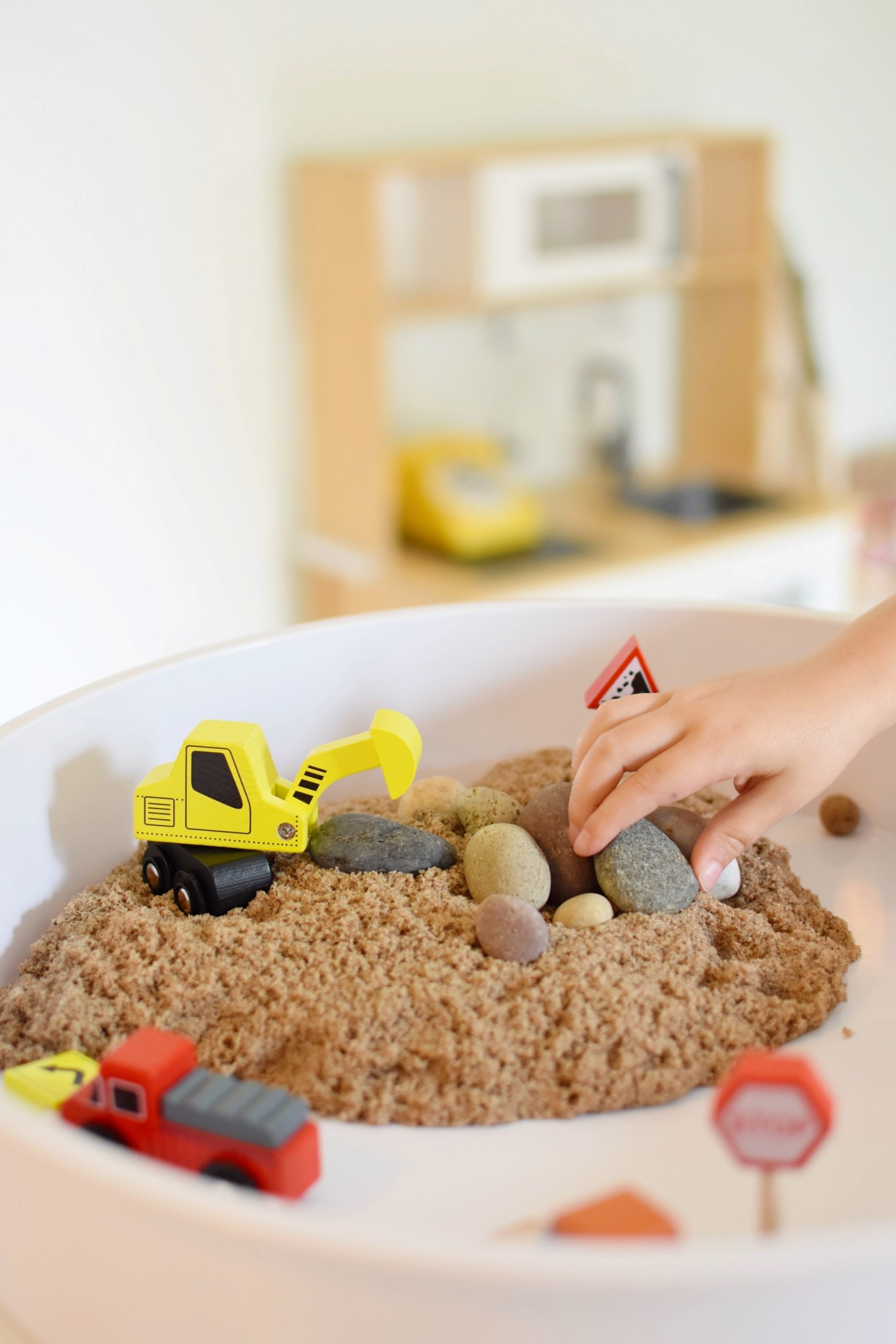 Construction themed sensory play. 🏗️ 

#LTKKids #LTKHome