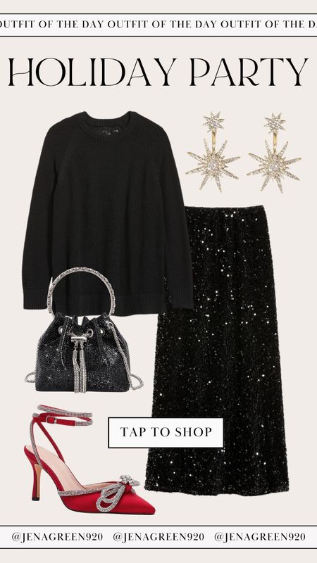 Holiday Outfits | Holiday Party | Christmas Party | Christmas Outfits | Sequin Skirt 

#LTKHoliday #LTKfindsunder100 #LTKstyletip