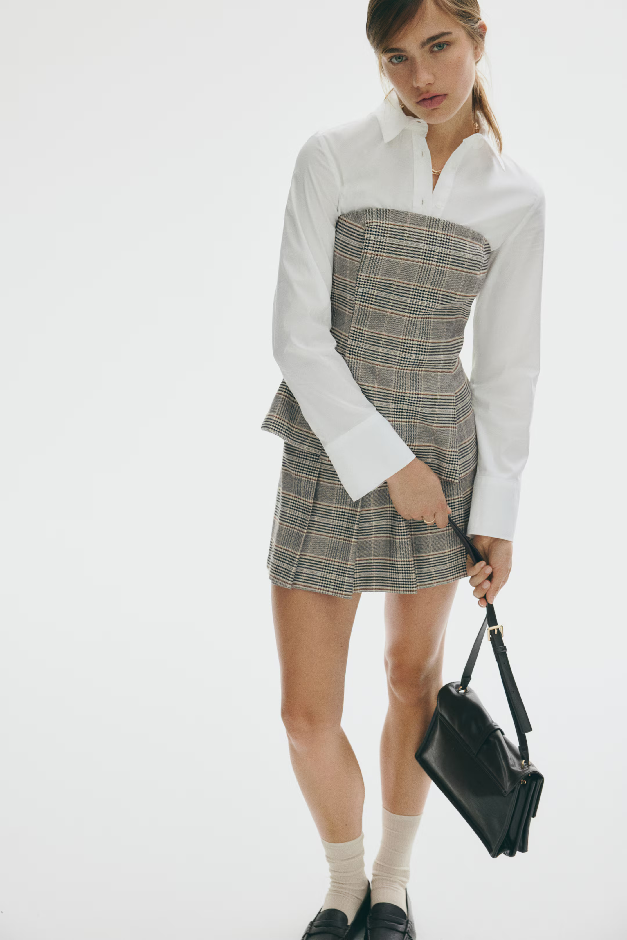 Pleated Denim Skirt | H&M (US + CA)