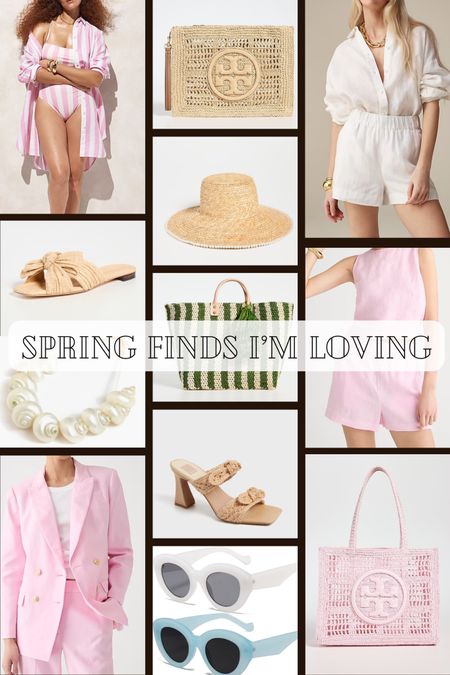 Latest batch of favorite spring finds!! The pink straw bag for the beach is amazing  

#LTKtravel #LTKitbag #LTKswim