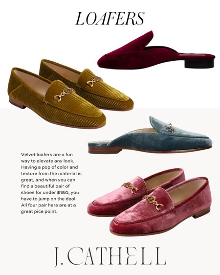 Loafers are such a classic touch, I love the trend of luxurious fabrics and bright colors for loafers! 

Holiday outfits, loafers 

#LTKstyletip #LTKshoecrush #LTKover40