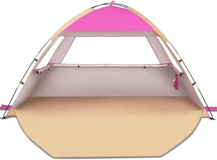 Venustas Beach Tent Sun Shelter for 3/4/6/8 Person, UPF 50+ UV Protection Beach Canopy, Lightweig... | Amazon (US)
