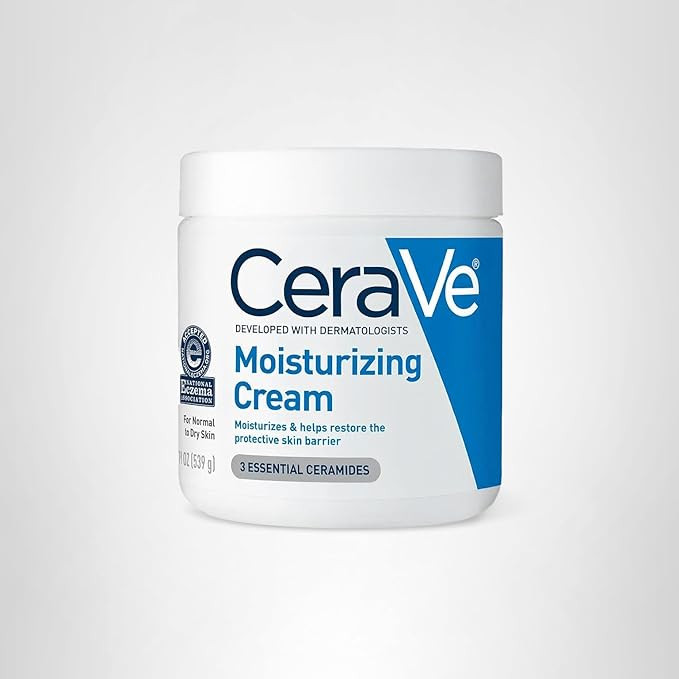 CeraVe Moisturizing Cream, Body and Face Moisturizer for Dry Skin, Body Cream with Hyaluronic Aci... | Amazon (US)