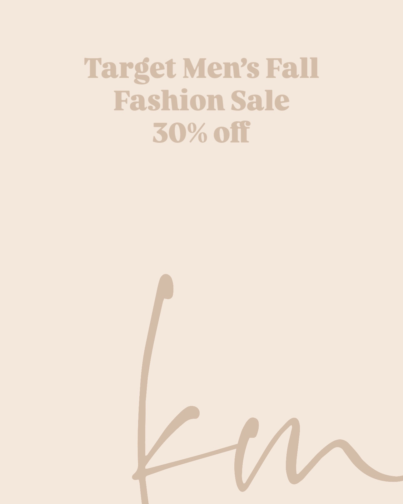 Target Mens Fall Fashion Sale 

#LTKSaleAlert #LTKMens #LTKStyleTip