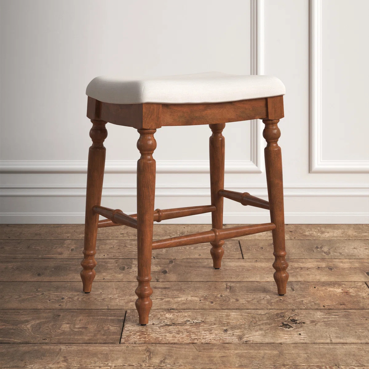 Avalo Backless Upholstered Wood Counter & Bar Stool | Wayfair North America