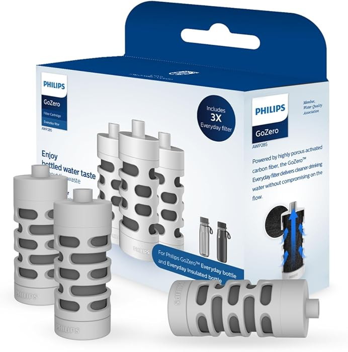 PHILIPS Activated Carbon Water Bottle Filter Replacement AWP285/37, Water Filter for Philips Wate... | Amazon (US)