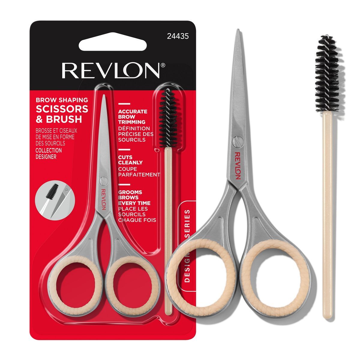 Revlon Designer Series with Brow Scissor and Spoolie Brush Set - 2pc | Target