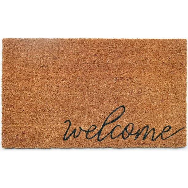 Mainstays Welcome Coir Doormat 18"x30" - Walmart.com | Walmart (US)