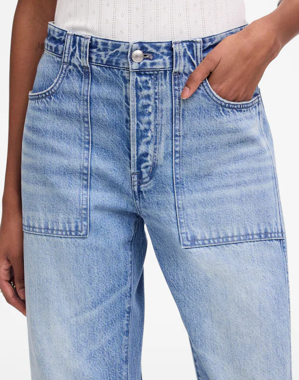 The Darted Barrel-Leg Utility Jean in Riverbend Wash | Madewell