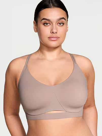 VSX Elevate™ Strappy-Comfort Sports Bra, Beige, S - Women's Sport Bras - Victoria's Secret | Victoria's Secret (US / CA )