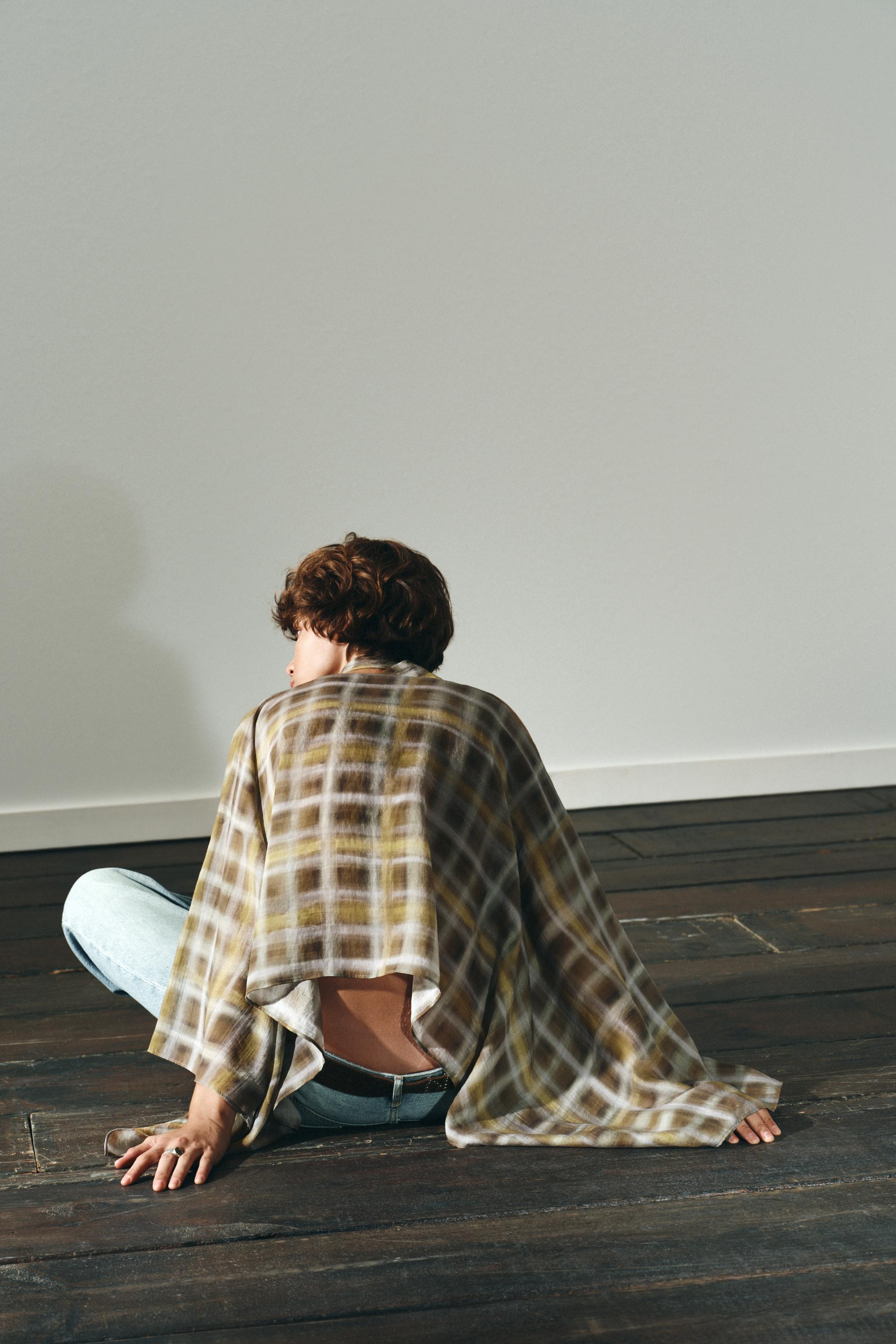 PLAID SCARF CAPE | Zara US